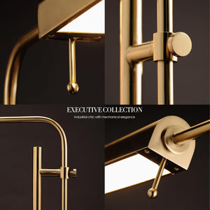 Adjustable Pharmacy Floor Lamp with Swing Arm – 10W LED