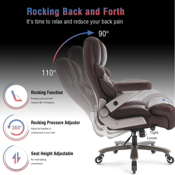 700 lbs Big & Tall High-Back Executive Office Chair with Lumbar Support