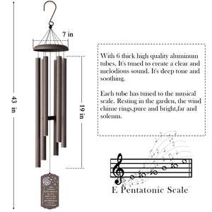 Large Outdoor Wind Chimes – Deep Tone Memorial Wind Chimes for Garden, Yard & Patio