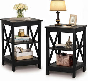 Narrow Console Table with X-Shape Design