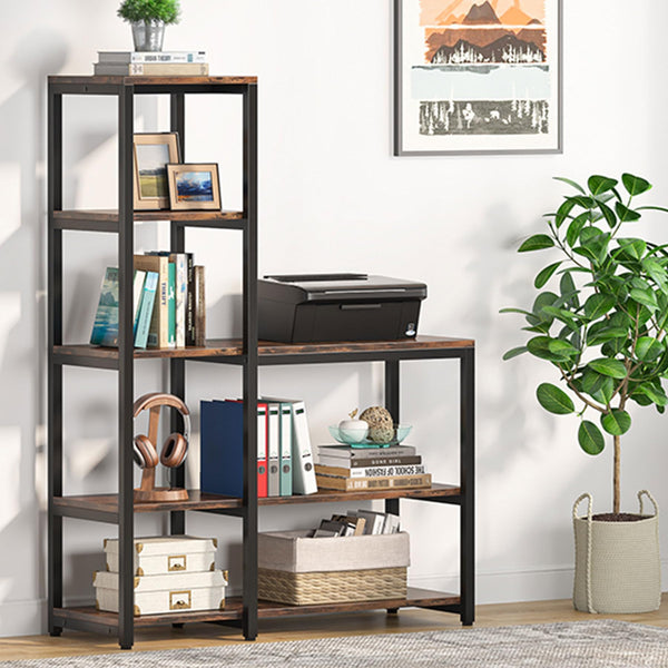 5-Tier L-Shaped Corner Bookshelf