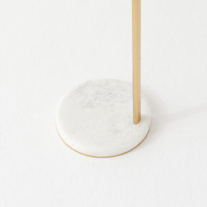 Modern LED Floor Lamp with Frosted Glass Globe