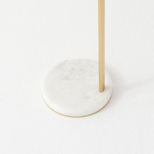 Modern LED Floor Lamp with Frosted Glass Globe