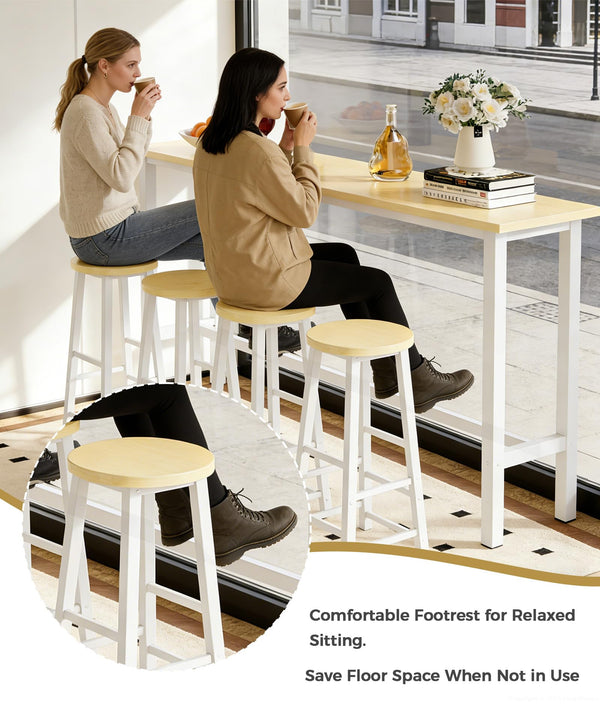 71" Bar Height Pub Table Set with 4 Stools