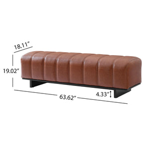 Faux Leather Upholstered Dining & Entryway Bench