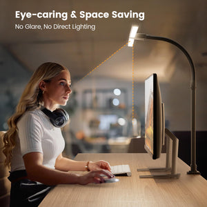 LED Desk Lamp with Clamp & Remote Control
