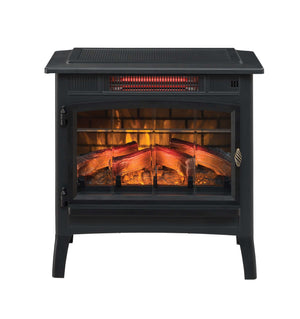 Freestanding Electric Fireplace Stove Heater with 3D Flame Effect