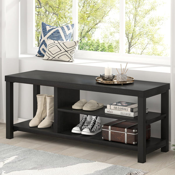 Entryway Storage Bench with Shoe Rack – 2-Tier & 3-Tier