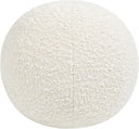 12" Round Sphere Boucle Accent Ball Throw Pillow