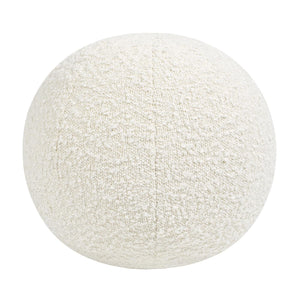 12" Round Sphere Boucle Accent Ball Throw Pillow