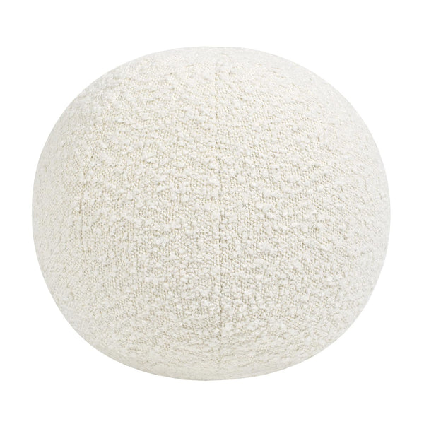 12" Round Sphere Boucle Accent Ball Throw Pillow