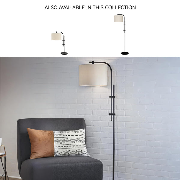 Modern Metal Adjustable Floor Lamp – Black, 60"