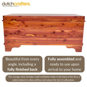 Cedar Hope Chest with Blanket Storage