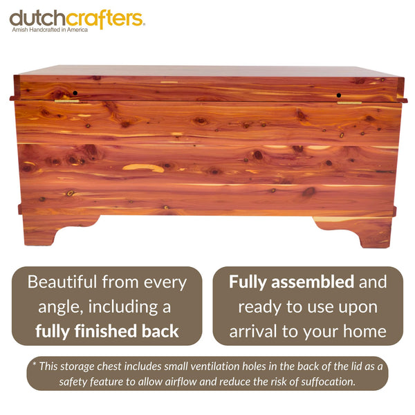 Cedar Hope Chest with Blanket Storage