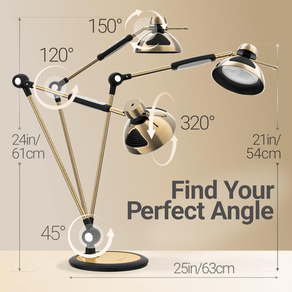 Gesture Control LED Swing Arm Desk Lamp
