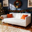Twin Corduroy Upholstered Daybed Sofa Bed