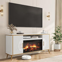 Fluted Electric Fireplace TV Stand for TVs up to 80"