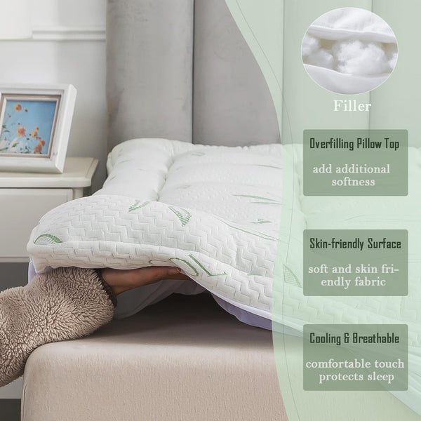 Pillow Top Mattress Topper with Deep Pocket