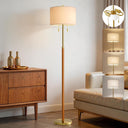 Mid-Century Modern Floor Lamp with 2 Lights