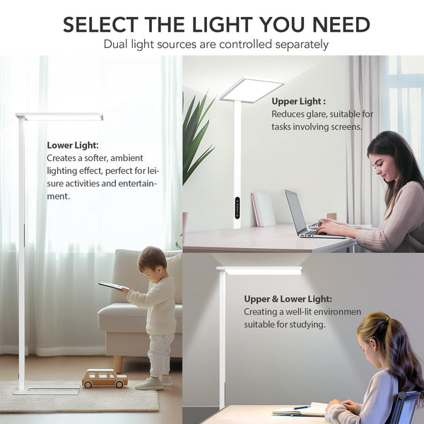 120W LED Floor Lamp – 10000LM Dimmable Standing Light