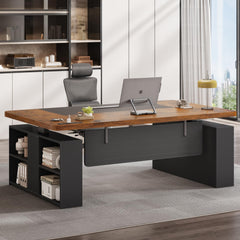 63" Adjustable Standing Desk with Storage & Power Outlets
