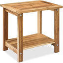 Acacia Wood 2-Tier Side Table
