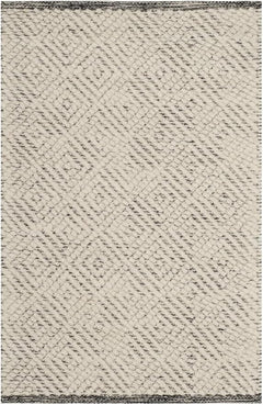 Hand-Woven Wool Area Rug 2' x 3' – Transitional Rectangular