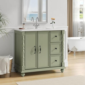 Bathroom Vanity with Sink Combo – Freestanding Floor-Mounted Cabinet