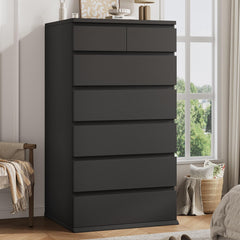 7-Drawer Tall Vertical Dresser with Jewelry Storage