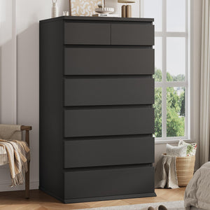 7-Drawer Tall Vertical Dresser with Jewelry Storage