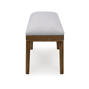 Upholstered Dining Bench with Solid Wood Frame