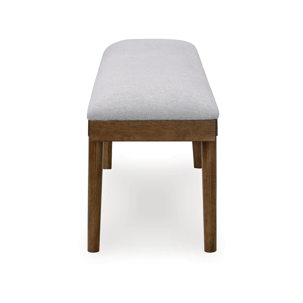 Upholstered Dining Bench with Solid Wood Frame