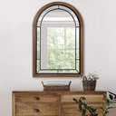 Arched Window Pane Wall Mirror 36x24