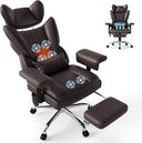 Big and Tall Heated Massage Reclining Office Chair with Lumbar Support