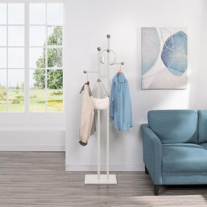 Freestanding Coat Rack with Marble Base