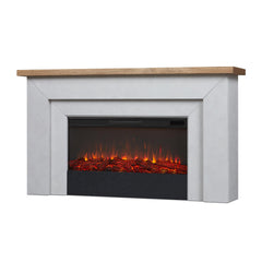 68" Landscape Electric Fireplace with Mantel
