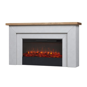 68" Landscape Electric Fireplace with Mantel