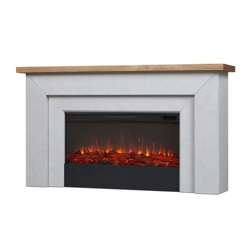 68" Landscape Electric Fireplace with Mantel