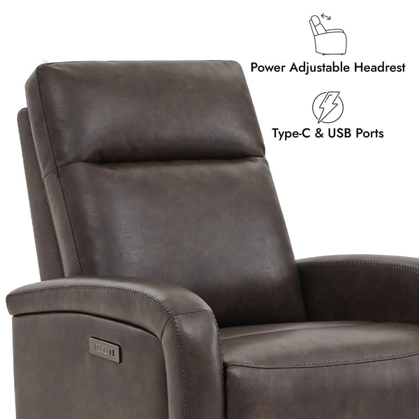 Power Recliner Chair with Zero Wall Design & USB Charging