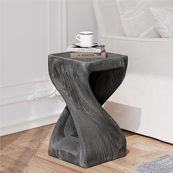 Outdoor Concrete Side Table — MgO Patio Accent Table
