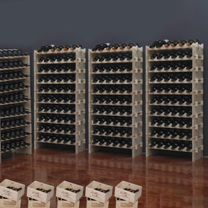 Solid Wood Stackable Wine Rack