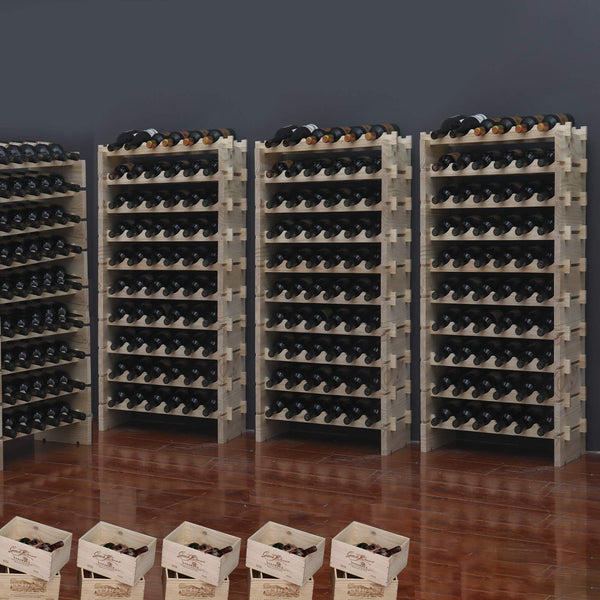 Solid Wood Stackable Wine Rack