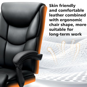 400lb Big & Tall Reclining Office Chair with Footrest