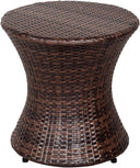 Hourglass Wicker Patio Side Table