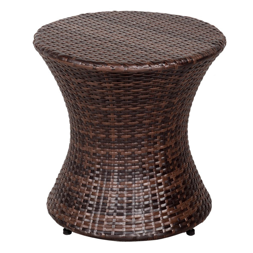 Hourglass Wicker Patio Side Table