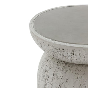 Round MgO Side Table Indoor Outdoor