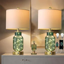 Glass Globe Table Lamps Set of 2