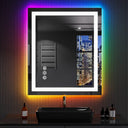 LED Bathroom Mirror with Lights – Anti-Fog, Dimmable, Backlit & Front Lit, 32"L x 24"W