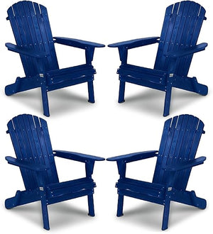 Folding Adirondack Chair – Solid Fir Wood, Outdoor