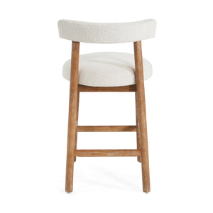 Boucle Counter Height Bar Stools, Set of 2